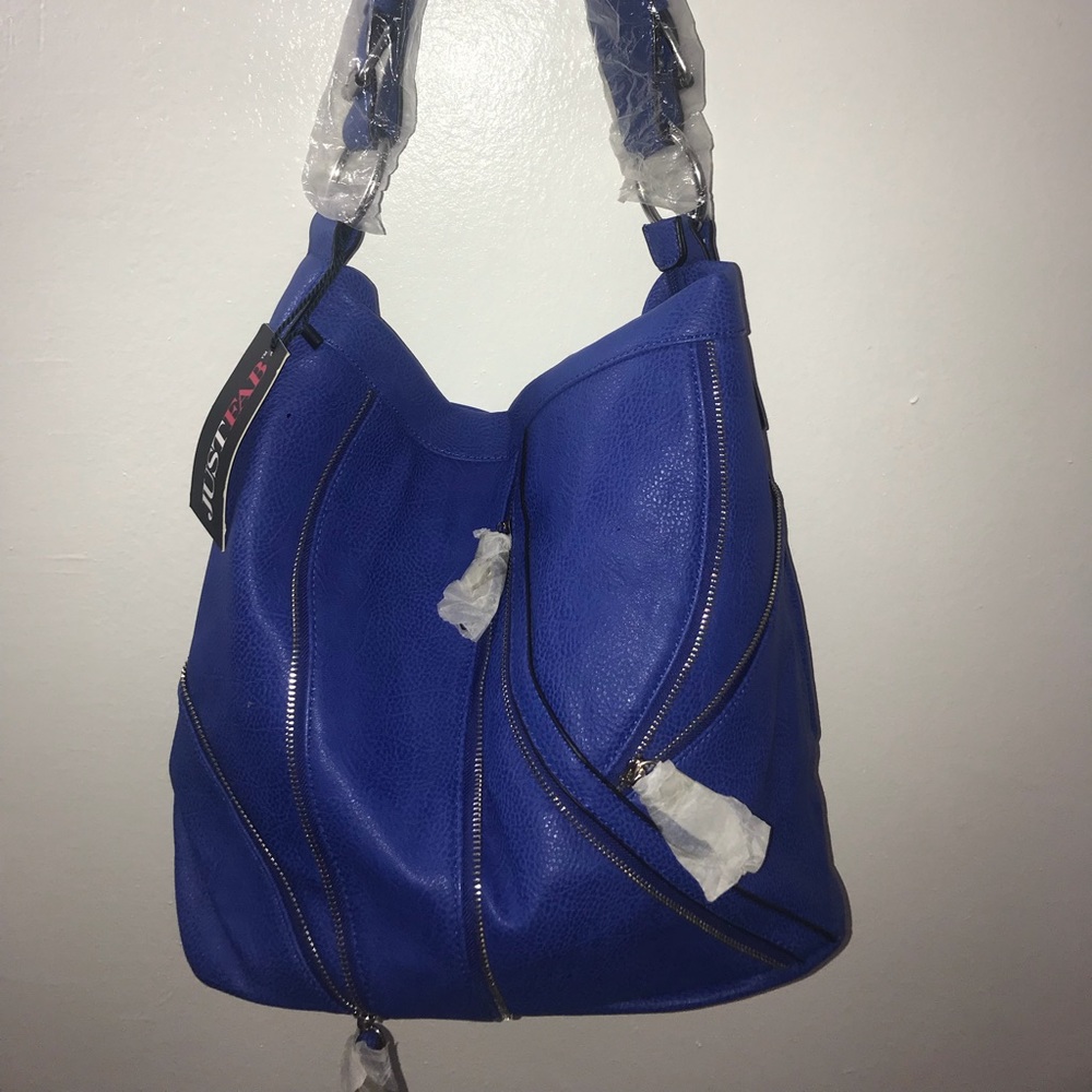 Brand new JustFab blue handbag